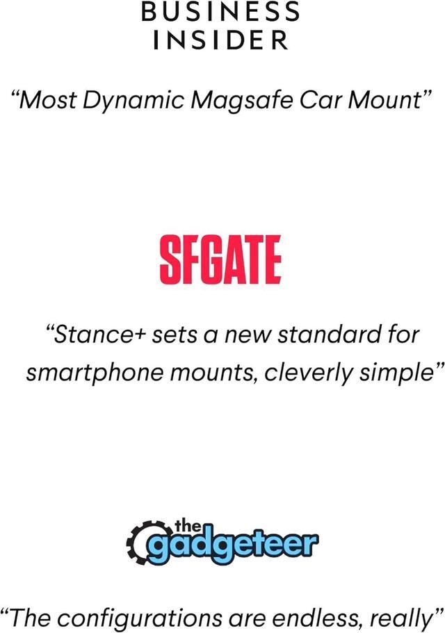 Alt view image 3 of 6 - 10-in-1 MagSafe Super Gadget, Magnetic Tripod Stand, Car Vent+Dash+CD Mount, Finger Holder, Airplane Mount, Selfie Stick, More