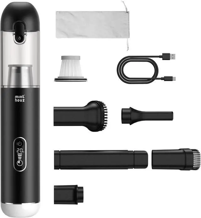 Main image of Car Vacuum Portable Cordless - 20000PA High Power Handheld Vacuum with LED Display, 2.5H Fast Charging Up to 45 Mins of Runtime, Hand Vac Cordless Rechargeable for Car Home Corner Cabinet