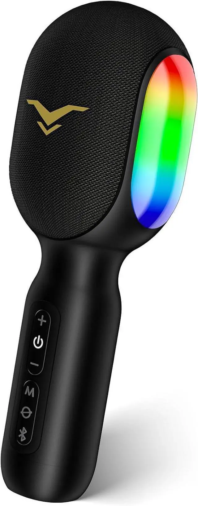 Main image of Wireless Bluetooth Karaoke Microphone, 5-in-1 Portable Handheld Mic Speaker with Dynamic RGB Lights, Mini Karaoke Machine for Car Travel Home Party,Music Recording, Duet Singing, Gift for Kids Adults