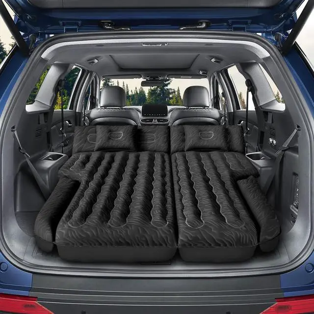 Main image of Inflatable SUV Air Mattress Bed Car Mattress for SUV, Double-Sided Flocking Travel Camping Bed Car Air Mattress, Car Sleeping Mattress Bed for Universal SUV with Car Air Pump 2 Pillows
