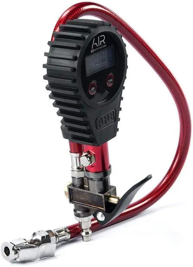 Alt view image 3 of 7 - ARB601 Digital Tire Pressure Gauge with Braided Hose and Chuck, Inflator and Deflator 25-75 PSI Readings