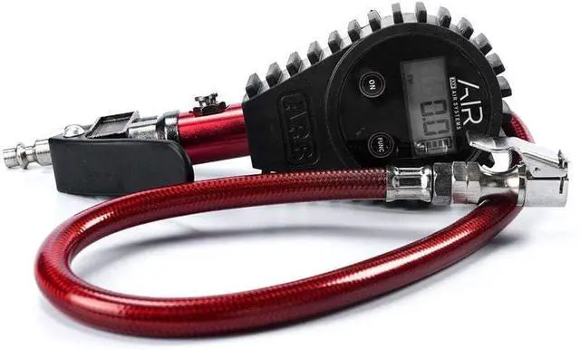 Alt view image 4 of 7 - ARB601 Digital Tire Pressure Gauge with Braided Hose and Chuck, Inflator and Deflator 25-75 PSI Readings