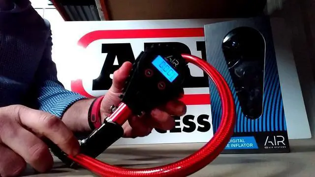 Alt view image 5 of 7 - ARB601 Digital Tire Pressure Gauge with Braided Hose and Chuck, Inflator and Deflator 25-75 PSI Readings