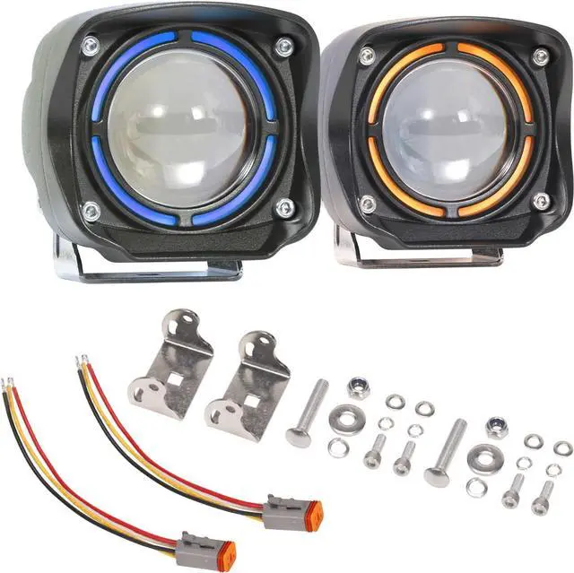 Main image of 2PCS 4 Inch LED Pod Lights 80W 8,000LM LED Fog/Driving/Off Road Lights with Day Running Light Mode Spot Beam Universal Auxiliary Ditch Light Cube Pods for Truck Boat ATV UTV Pickup