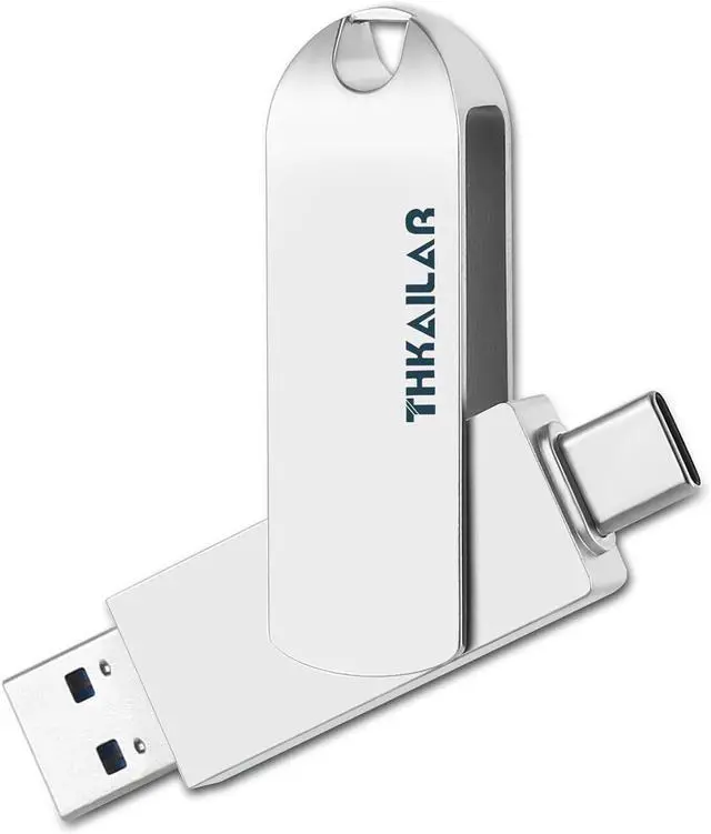 Main image of 1TB USB 3.2 Gen 2 External SSD Flash Drive, 2-in-1 USB-A & USB-C, 500MB/s Read Speed, Portable SSD, Dual Ports Thumb Drive for Android, MacBook Pro, PC, Tablet, Laptop, and Smart TV