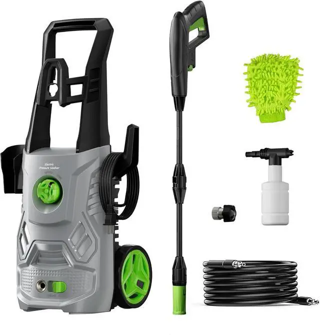 Main image of 4200PSI 2.6 GPM Power Washer with Foam Cannon 23FT Hose PATOOLIO Electric High Pressure Washer for Fences, Patios, Decks, Patios and Cars Powerwasher