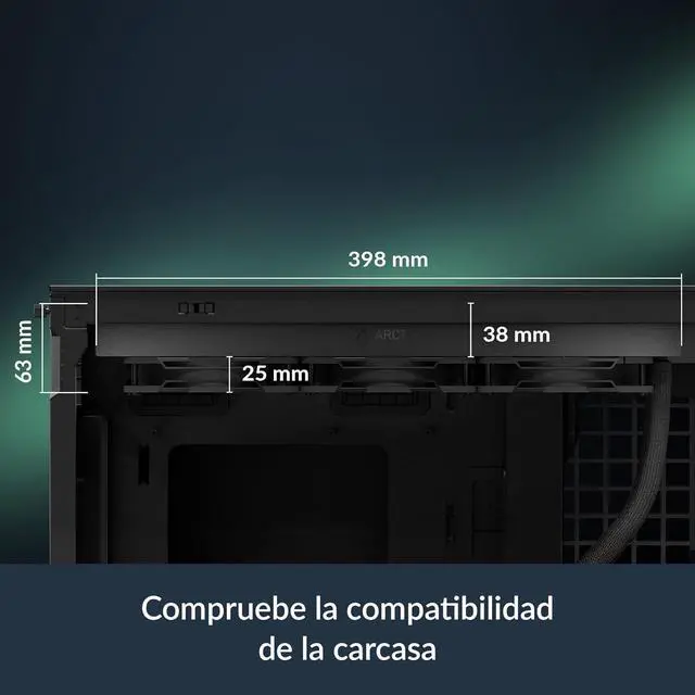 Alt view image 2 of 7 - Liquid Freezer III Pro 360 A-RGB - AIO CPU Cooler, 3 x 120 mm Water Cooling, 38 mm Radiator, PWM Pump, VRM Fan,  AM5/AM4,  LGA1851/1700 Contact Frame - Black