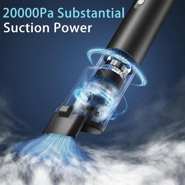 Alt view image 2 of 7 - Car Vacuum, Car Vacuum Portable Cordless with 20000Pa, Car Vacuum Cleaner High Power, 50-Min Decent Runtime, Car Vacuum Cleaner with Flexible Attachments