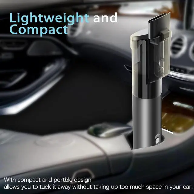 Alt view image 4 of 7 - Car Vacuum, Car Vacuum Portable Cordless with 20000Pa, Car Vacuum Cleaner High Power, 50-Min Decent Runtime, Car Vacuum Cleaner with Flexible Attachments