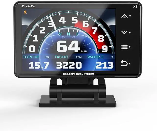 Main image of Xs Obd2 Gauge Display,car inclinometer, Boost Gauge, RPM Meter, Multifunction Heads up Display Cluster
