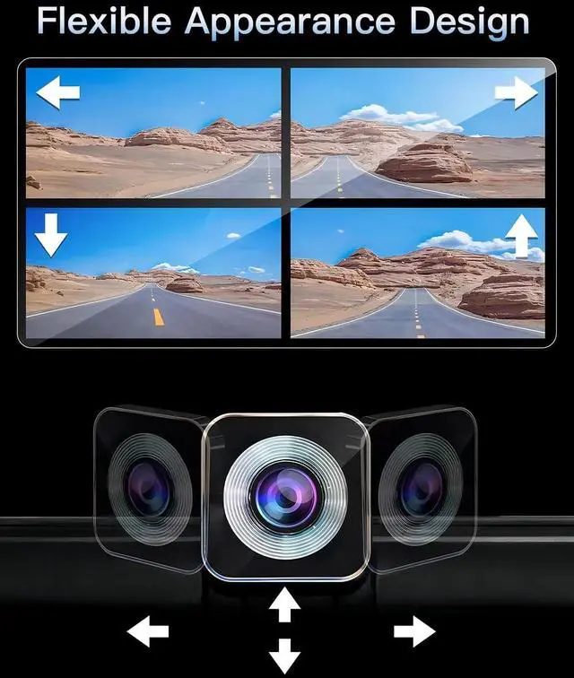 Alt view image 5 of 7 - Portable Wireless CarPlay Touchscreen for Car: 4K  Carplay & Android Auto Car Play Screen with 4K Dash Cam/1080p Rear Camera/GPS Navigation/Bluetooth/Mirror Link/AirPlay (Obsidian Black-10IN)