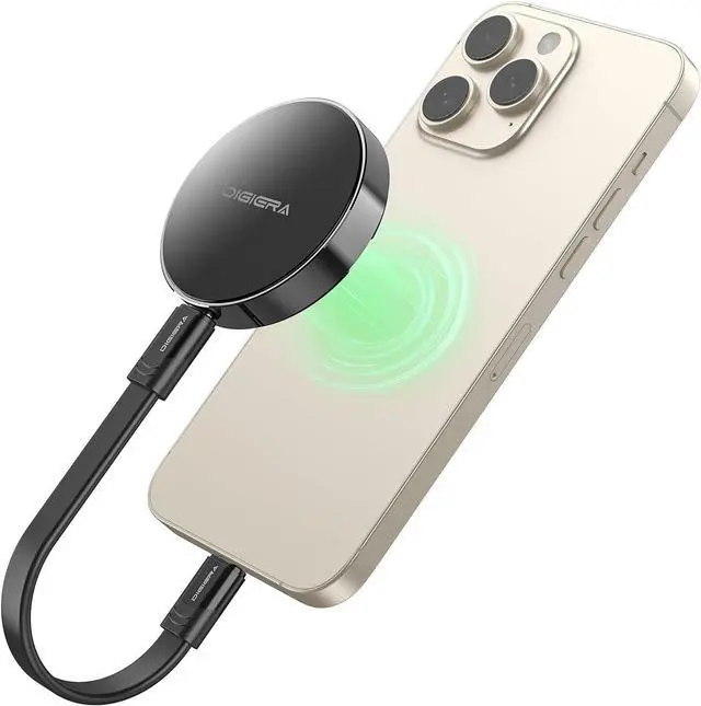 Main image of 1TB Magnetic Portable SSD, External SSD with Type-C USB 3.2 Gen 2x2, Speeds Up to 2000MB/s, Compact & Durable, Compatible with iPhone 15/16 Series, Galaxy S24/S23, Tablet, Computer, Black