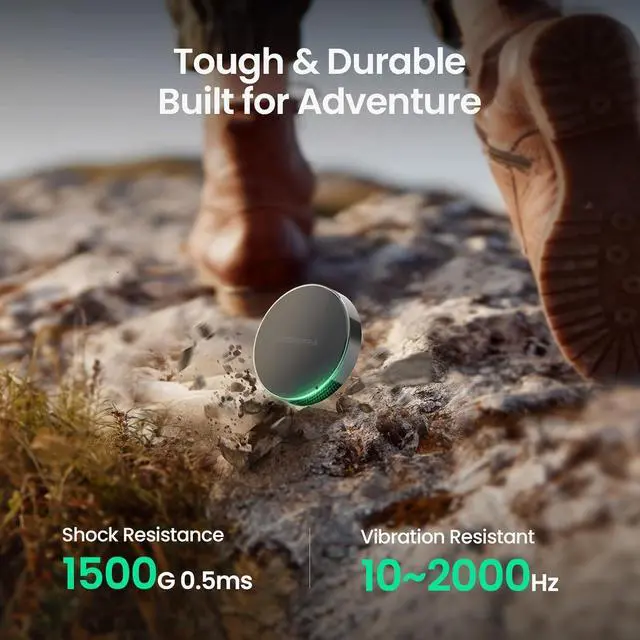 Alt view image 7 of 7 - 1TB Magnetic Portable SSD, External SSD with Type-C USB 3.2 Gen 2x2, Speeds Up to 2000MB/s, Compact & Durable, Compatible with iPhone 15/16 Series, Galaxy S24/S23, Tablet, Computer, Black