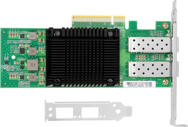 Alt view image 2 of 6 - 25Gb PCI-E NIC Network Card for  E810-XXVDA2, 1GbE/10GbE/25GbE Dual SFP28 Ports, with  E810-XXVAM2 Chip,25GbE PCI Express 4.0 X8 Ethernet Adapter Support RDMA iWARP/RoCEv2/UEFI