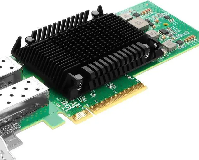 Alt view image 3 of 6 - 25Gb PCI-E NIC Network Card for  E810-XXVDA2, 1GbE/10GbE/25GbE Dual SFP28 Ports, with  E810-XXVAM2 Chip,25GbE PCI Express 4.0 X8 Ethernet Adapter Support RDMA iWARP/RoCEv2/UEFI