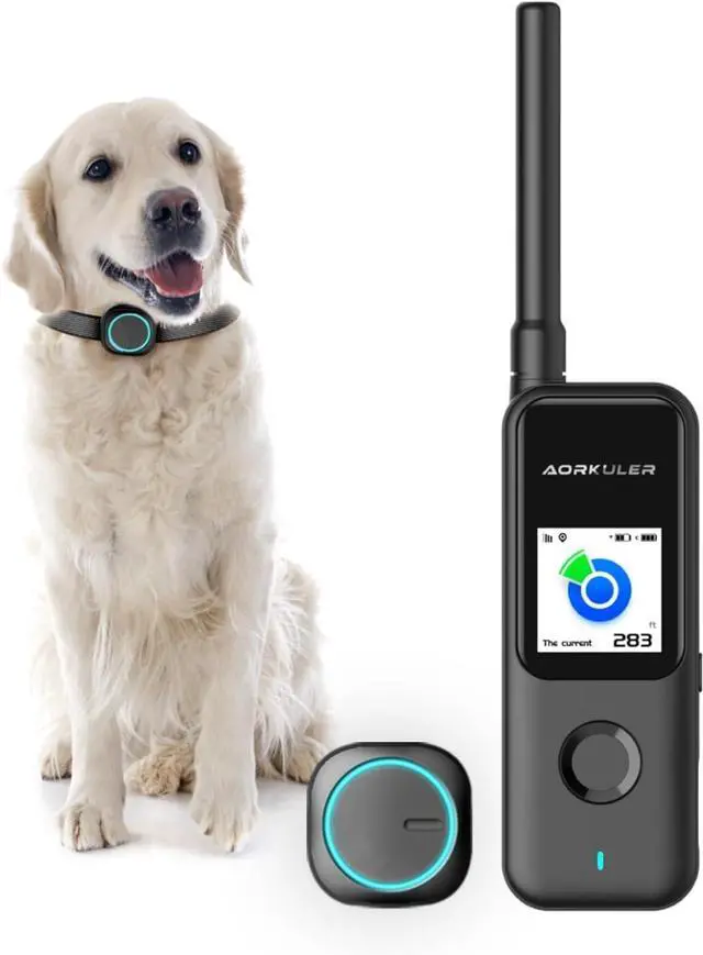 Main image of Dog GPS Tracker 2, GPS Pet Tracker Without Monthly Fee or Subscription, Real-Time Dog Collar Tracking Device Without Cell Signal, Pro Black