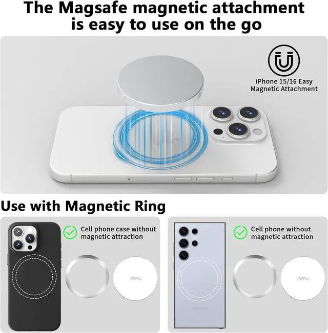 Alt view image 7 of 7 - P10 Magnetic PSSD 2TBfor iPhone MagSafe Portable SSD, Upto 2000MB/s-Type-C, SM2320USB 3.2 Gen 2x2 20Gbps, Connectivity, Updated Firmware - Portable Magnetic External Solid State Solution