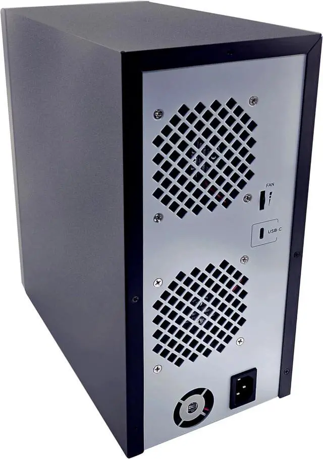 Alt view image 4 of 7 - 8 Bay Tool Less Tray Hot Swapable 2.5" and 3.5" SATA Hard Drive External USB-C 3.2 (10Gbps) Hard Drive Enclosure. Support up to 8X 22TB Capacity.