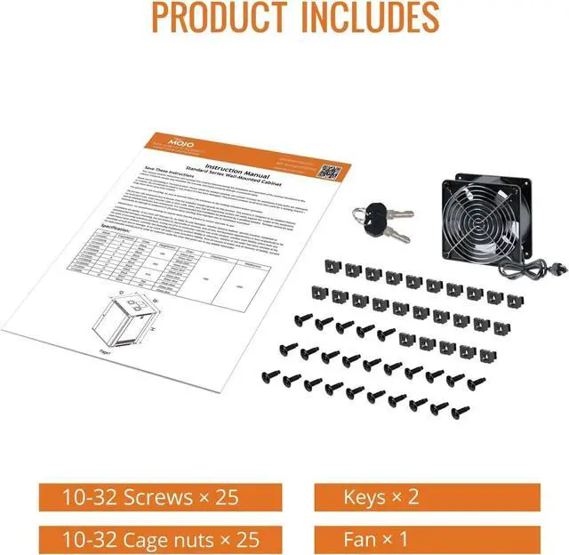 Alt view image 7 of 7 - 18U Wall Mount Rack Network Cabinet for 19" IT Equipment,with Lockable Mesh Door and Side Panels,Cooling Fan,Black,17.7inch Depth for AV/Computer/Electronics Equipment Data Rack