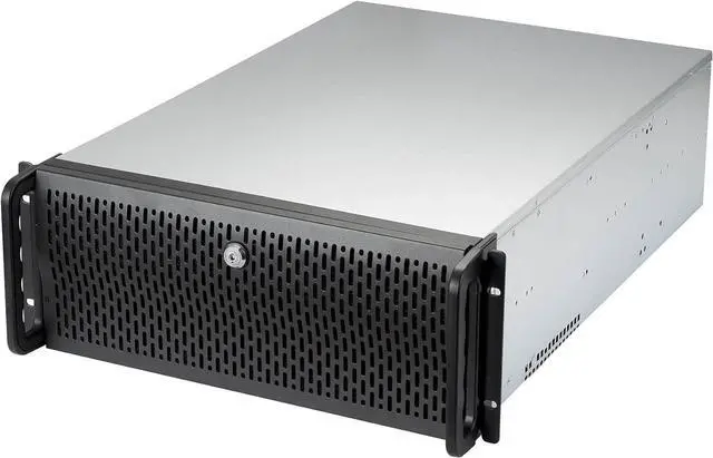 Main image of 4U Server Chassis Hot Swap HDD 12 Bay Rack Mount Server Case, Support 12x 3.5 HDD Bays E-ATX Board, Rackmount Server Case Include Front 3X 120mm Fans Rear 2X 80mm Fans, 25" Deep RSV-L4412U