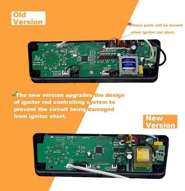 Alt view image 2 of 6 - Upgraded Thermostat Kit Control Board Replacement for Pit boss Wood Pellet Grill Tailgater P7-340/Lexington P7-540/Classic P7-700/Austin XL P7-1000/440FBI Matte Black