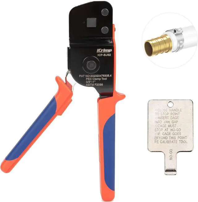 Main image of One-Hand PEX Pipe Cinch Tool meet ASTM F2098 Standard clamps, Crimping Tool for 3/8-1 inch Clamp Rings