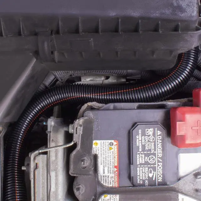 Alt view image 3 of 3 - UV Rated Flame Retardant Wire Loom Black Nylon Split Tubing Cable Hose - 25 Feet