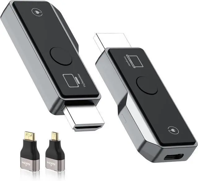 Main image of Wireless HDMI Transmitter and Receiver, Tiny Plug & Play 2.4G/5G Portable Wireless HDMI Extender Transmitter and Receive for Streaming Video/Audio from Laptop/PC to HDTV/Projector/Monitor