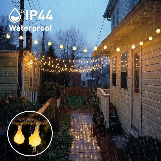 Alt view image 7 of 7 - 147ft Globe String Lights Indoor Outdoor Waterproof, 300 LED Christmas fairy Lights Plug in with Remote, Hanging Light for Classroom Bedroom Tent Camping Patio Wedding Party Garden Decor, Warm White
