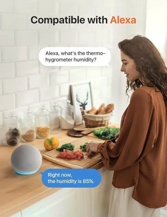 Alt view image 6 of 7 - WiFi Hygrometer Indoor Humidity with SBS50 Base Station, Smart Hygrometer Thermometer with App Notification, Temperature Sensor for Room Temperature Monitoring, 3 Sensors & 1 Base Station