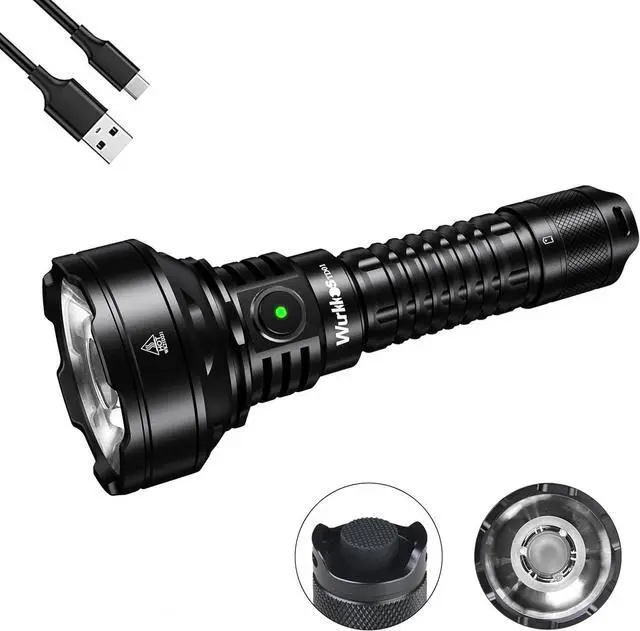 Main image of LED Tactical Flashlight Rechargeable - TD01C Tactical Flashlight High Lumens SFT40 LED Super Bright 1800LM with Buck Regulated Driver IP68 1000M Longest Range USB C