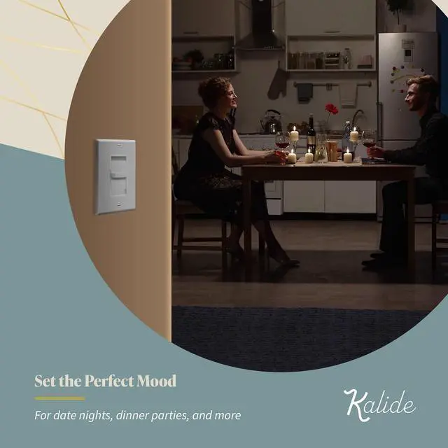 Alt view image 6 of 7 - Digital Dimmer Light Switch for 200W Dimmable LED/CFL Lights, Single Pole Led Slide Dimmer Switch, Neutral Wire Not Required, Wall Plate Included, UL Listed, TGDS1-W-6PCS, White,6 Pack