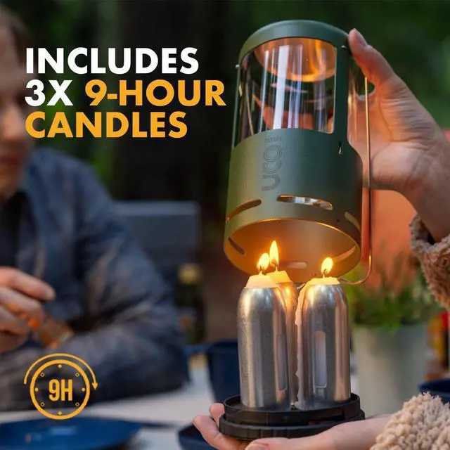 Alt view image 4 of 7 - Candlelier Candle Lantern, Candle Lanterns for Real Candles, Perfect Outdoor Gear for Camping or for Power Outages, Includes 3 Long Burning Candles