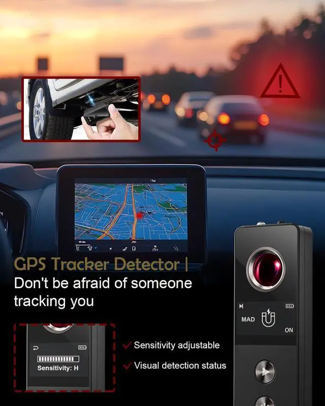 Alt view image 3 of 6 - Hidden Camera Detector & Bug Detector - Hidden Devices Detector for Hidden Camera, GPS Tracker, Listening Device & Bug, Privacy Protection Tool for Hotel, Office, Airbnb, Bathroom (Medium)