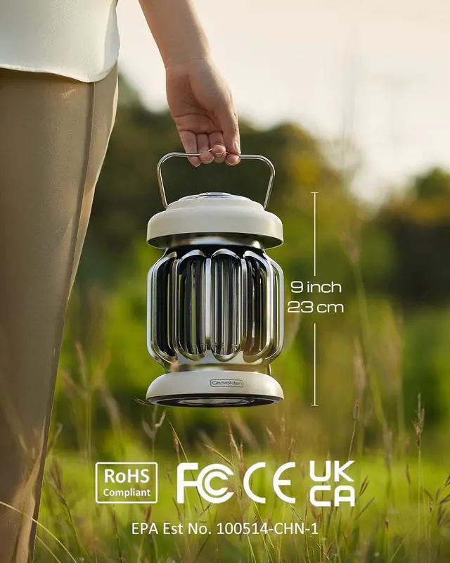 Alt view image 6 of 6 - 2-Pack Hybrid Spectrum, Waterproof Switch Bug Zapper Outdoor Bug Zapper Indoor Bug Zapper Mosquito Repellent Outdoor Patio Mosquito Zapper Electric Fly Zapper Fruit Fly Trap for Indoors Killer