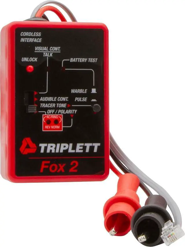 Alt view image 3 of 7 - 3399 Fox & Hound Premium Tone and Probe Wire Tracing Kit Generates Multiple Tones with Adjustable Sensitivity for Electrical Wire, LAN Cable, Telephone,Black