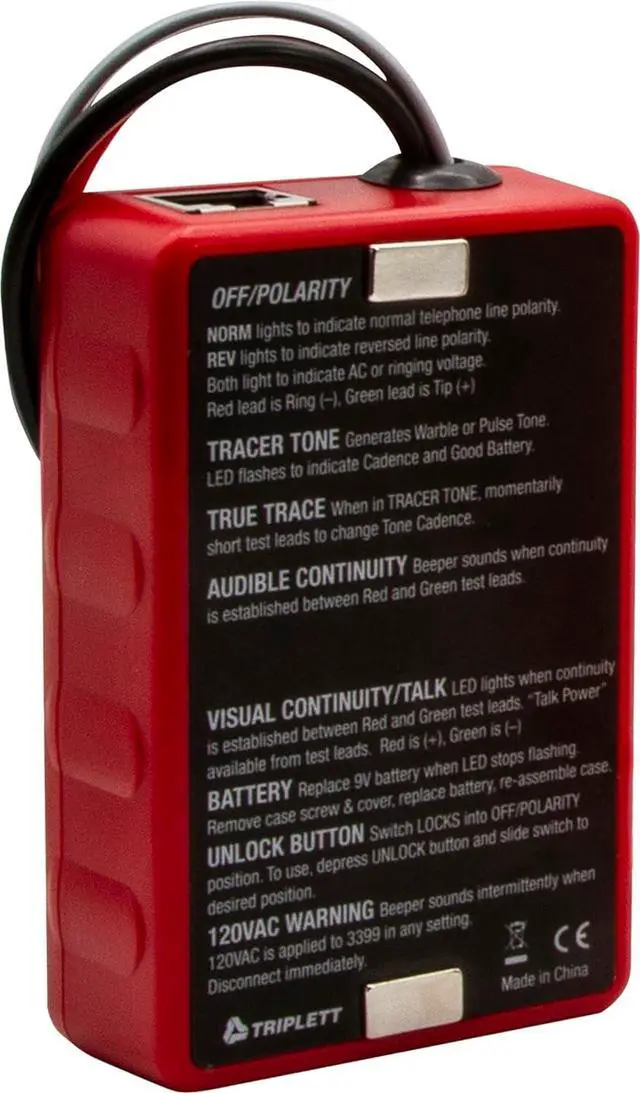 Alt view image 4 of 7 - 3399 Fox & Hound Premium Tone and Probe Wire Tracing Kit Generates Multiple Tones with Adjustable Sensitivity for Electrical Wire, LAN Cable, Telephone,Black