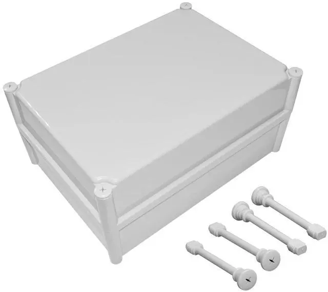 Main image of Junction Box IP67 Waterproof Dustproof ABS Plastic Project Box for Electrical Outdoor Enclosure Gray 15 x 11 x 7.1 inch (380 x 280 x 180 mm)