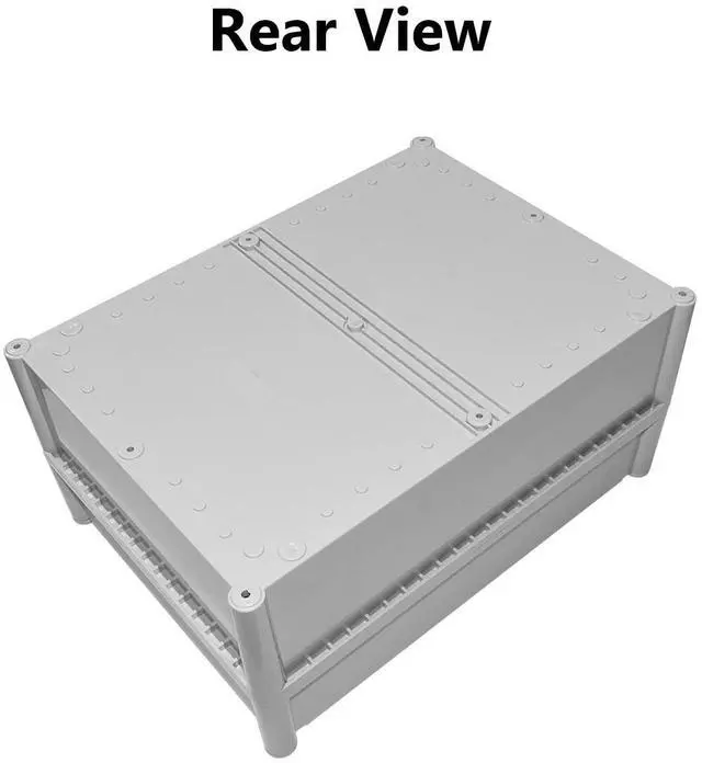 Alt view image 5 of 7 - Junction Box IP67 Waterproof Dustproof ABS Plastic Project Box for Electrical Outdoor Enclosure Gray 15 x 11 x 7.1 inch (380 x 280 x 180 mm)