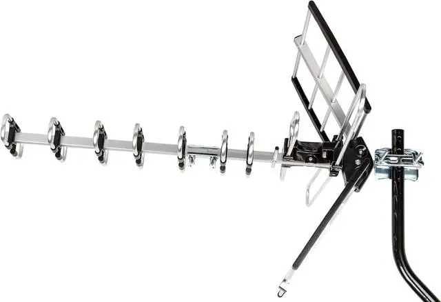 Alt view image 5 of 7 - HDTV Antenna Upgraded 2025 Version VHF/UHF 4K 200 Miles Range with Antenna Splitter Support 4 Tvs & 40ft RG6 Cable, ATSC 3.0 Ready, Mounting Hardware Included