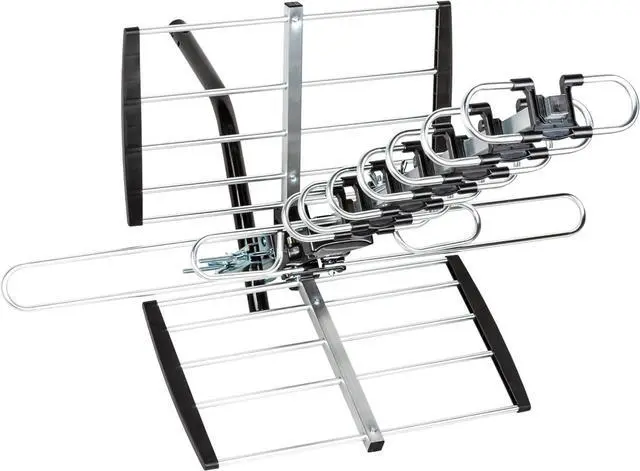 Alt view image 7 of 7 - HDTV Antenna Upgraded 2025 Version VHF/UHF 4K 200 Miles Range with Antenna Splitter Support 4 Tvs & 40ft RG6 Cable, ATSC 3.0 Ready, Mounting Hardware Included