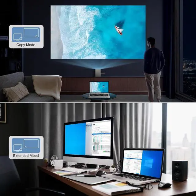 Alt view image 6 of 7 - 4K Wireless HDMI Transmitter and Receiver 100FT, Plug&Play Portable 2.4G/5G Wireless HDMI Extender, 4K Wireless Display Adapter for Video and Audio Streaming to Monitor from Laptop/TV Box