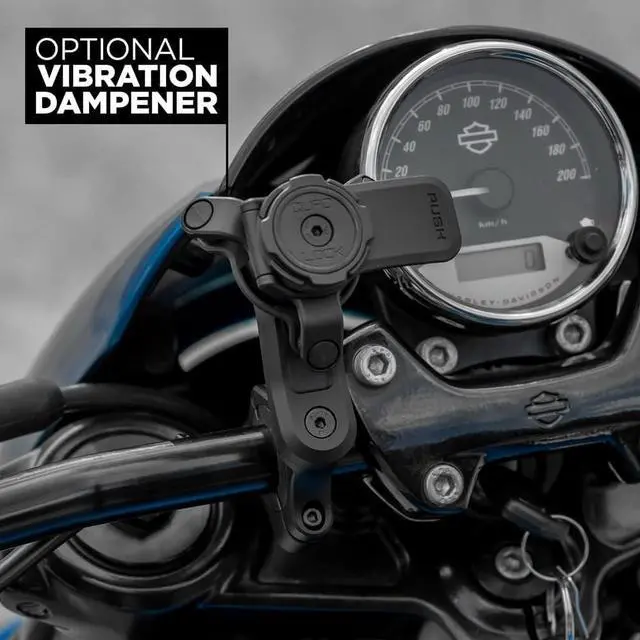 Alt view image 2 of 7 - Quad Lock Motorcycle Handlebar Mount PRO for iPhone, Samsung Galaxy and Pixel Smartphone