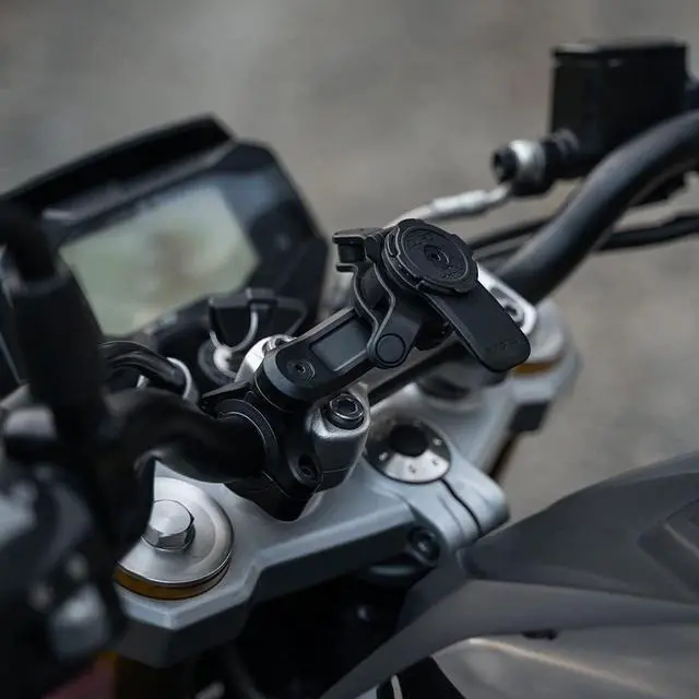 Alt view image 4 of 7 - Quad Lock Motorcycle Handlebar Mount PRO for iPhone, Samsung Galaxy and Pixel Smartphone