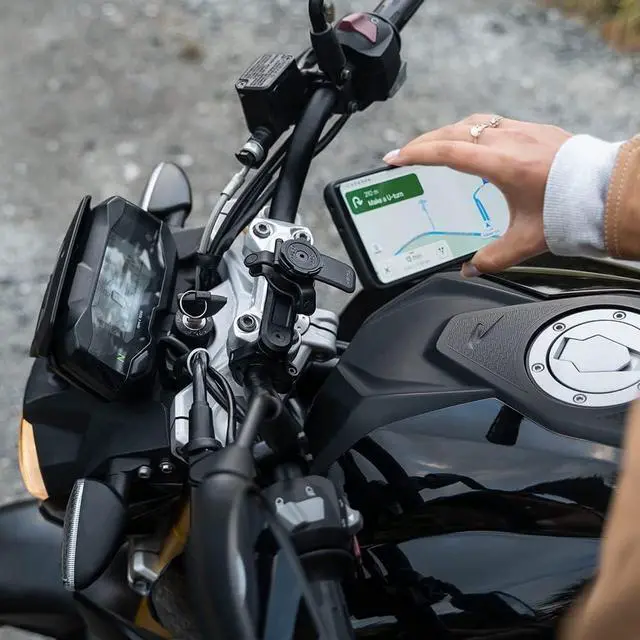 Alt view image 7 of 7 - Quad Lock Motorcycle Handlebar Mount PRO for iPhone, Samsung Galaxy and Pixel Smartphone