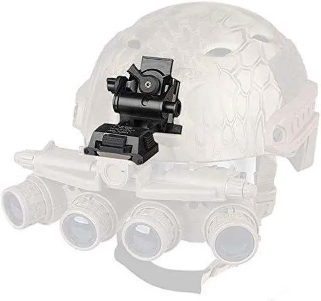 Alt view image 3 of 4 - Night Vision Googgles Mount L4G24,Black Metal Helmet Mount CNC PVS 15/18,Rhino Mount Full Metal Tactical Helmet Mount