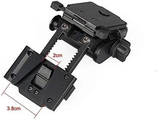 Alt view image 2 of 4 - Night Vision Googgles Mount L4G24,Black Metal Helmet Mount CNC PVS 15/18,Rhino Mount Full Metal Tactical Helmet Mount