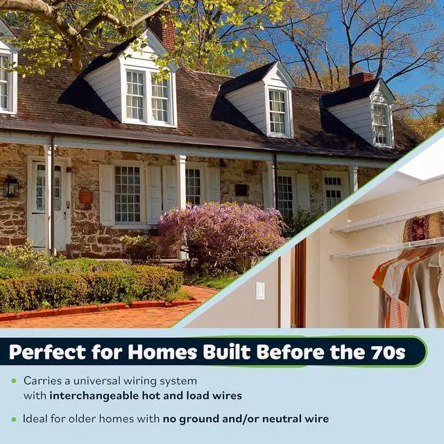 Alt view image 6 of 7 - Motion Sensor Light Switch, Occupancy & Vacancy Motion Sensor Switch,    , No Neutral Wire, Single Pole, TDOS5-HL-W-6PCS, White