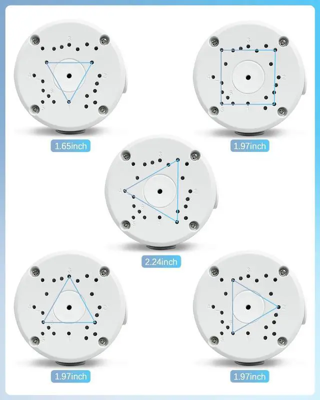 Alt view image 5 of 7 - Universal Bullet Security Camera Mount Bracket Hide Cable, Metal Electric Enclosure, Waterproof Outdoor Camera Cover, Base Junction Box for CCTV Cams (8 Pack)
