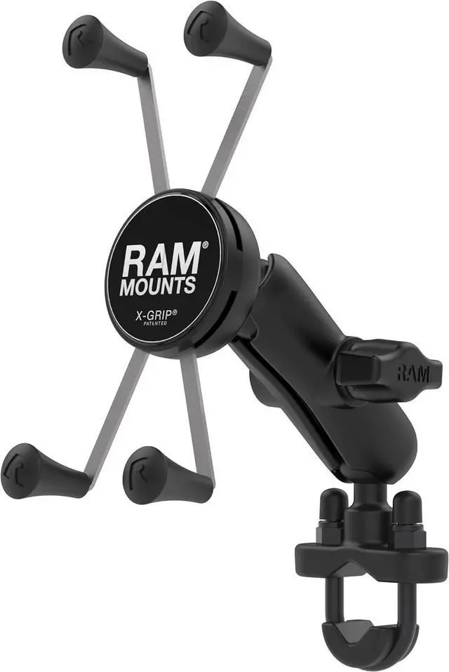 Alt view image 3 of 4 - RAM Mounts X-Grip Large Phone Mount with Handlebar U-Bolt Base RAM-B-149Z-UN10U with Medium Arm for Motorcycle, ATV/UTV, Bike